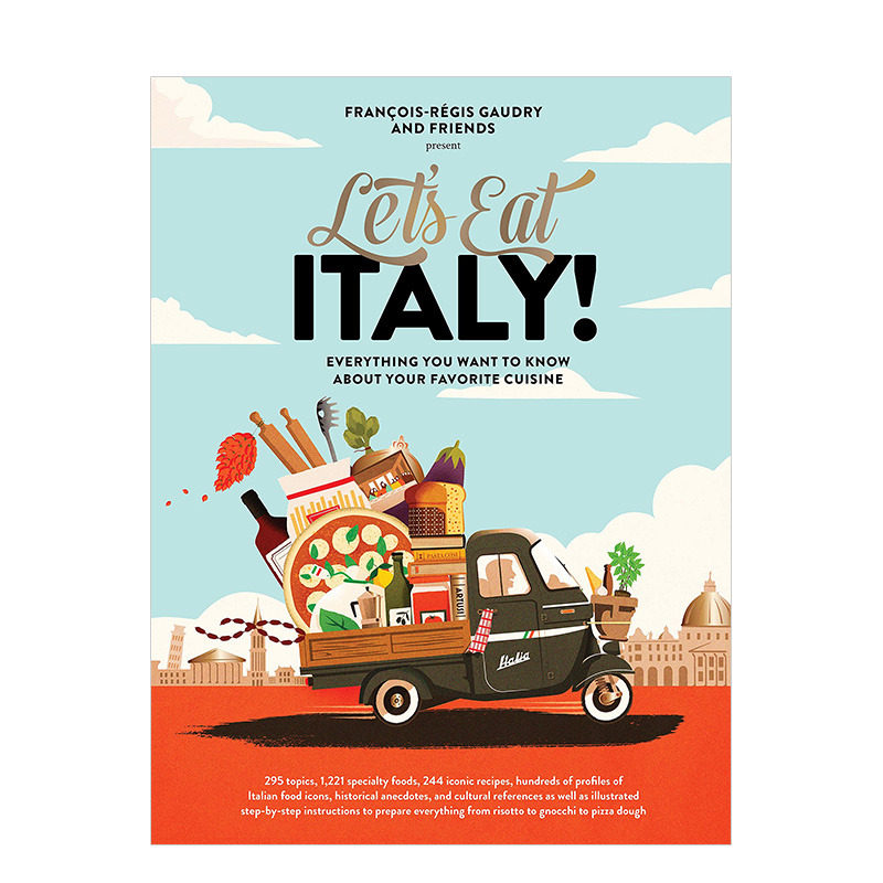 【现货】吃意餐吧 Let's Eat Italy! 国家特色文化料理制作厨艺指南菜式菜谱食谱 英文原版 《吃法餐吧》团队推出 图书#