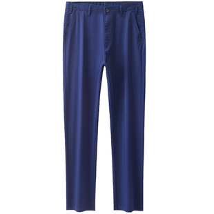 男士高尔夫裤子纯色长裤宽松中腰直筒商务休闲运动球裤简约百搭