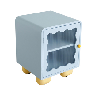 Livingplus简约多巴胺卧室床头柜收纳柜客厅沙发边柜置物柜储物柜