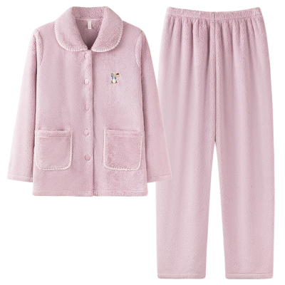 高品质睡衣女款2025超火新款珊瑚绒厚实柔软保暖爆款加厚冬装居家