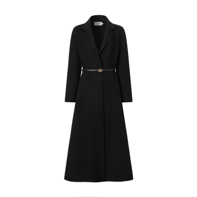 VGRASS绵羊毛混纺双面呢大衣