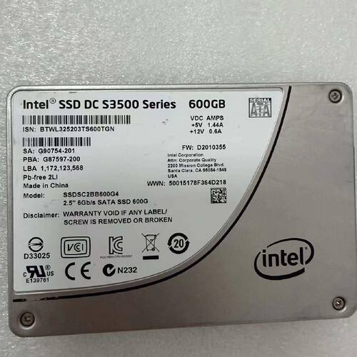 Intel S3500 600G SSDSC2BB600G4议价