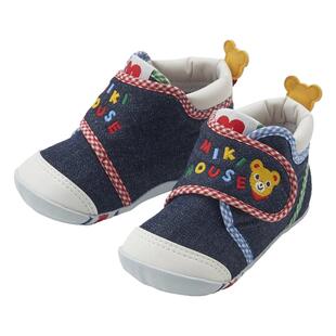 MIKIHOUSE 彩色立体熊刺绣 学步鞋 13-9309-575宝宝童鞋