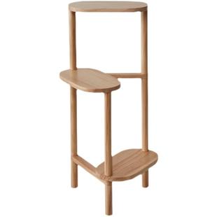 北欧花架置物架室内阳台客厅电视旁花架子落地多肉多层实木花盆架