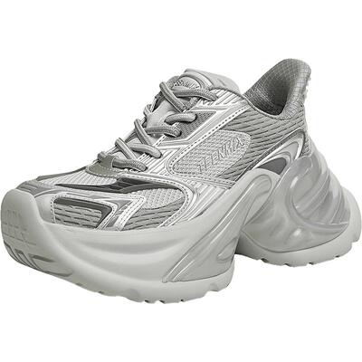 天美意2025新款商场同款厚底休闲运动鞋百搭女老爹鞋CHK20AM5