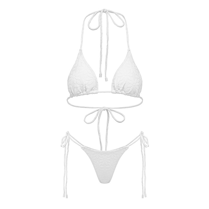 Yukariswim度假挂脖绑带比基尼