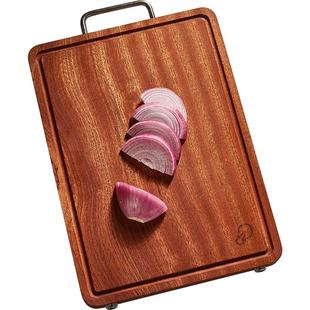 乌檀木实木整木菜板砧板切菜板抗菌防霉家用厨房水果案板粘板占板