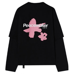 PEACEMAKER OAMC® 25SS 军事风时装印花假两件长袖T恤男女同款