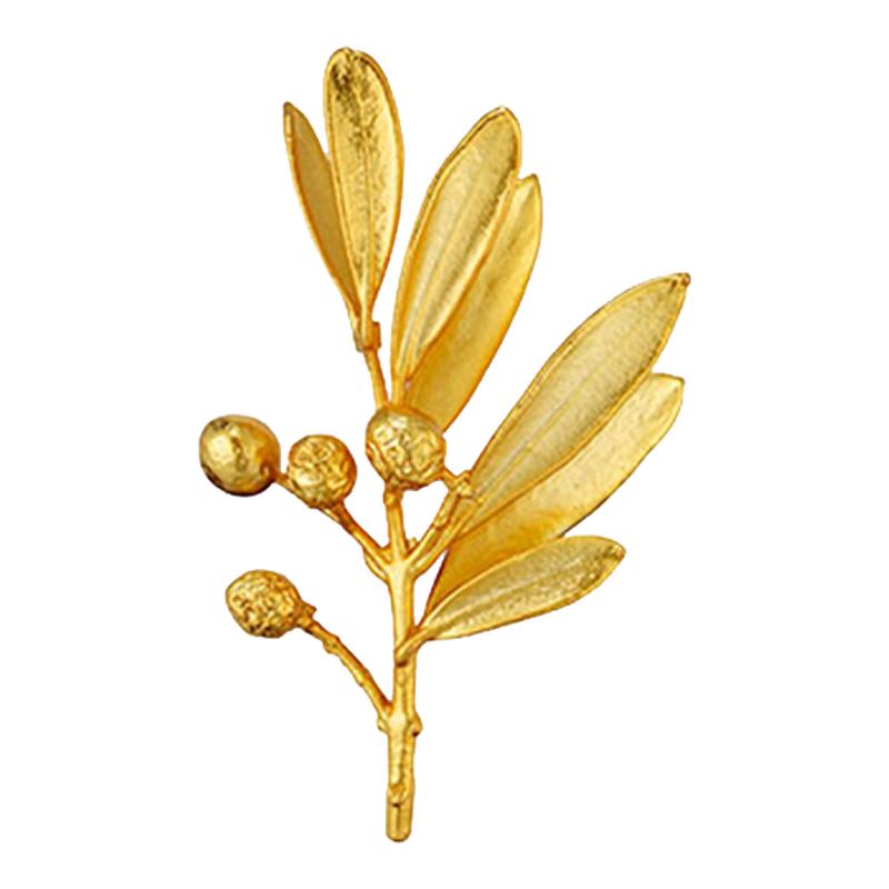ZIVGREY纯银金属树枝胸针