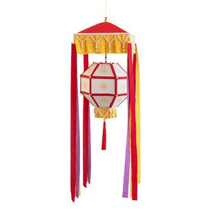 马年非遗灯笼手工diy材料包元宵节传统花灯儿童手提中式六角宫灯