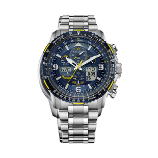 CITIZEN西铁城 日本手表男光动能电波防机芯磁蓝天使空中之鹰腕表