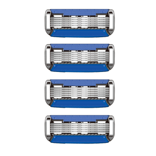 阿帕齐五层刮胡刀手动剃须刀片阿帕奇剃须刀5层刀头星海蓝刀头