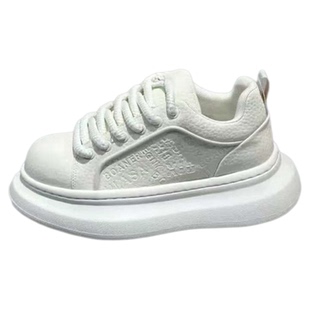 高级感男鞋秋冬季潮流休闲小白鞋男款学生运动板鞋厚底阿甘老爹鞋