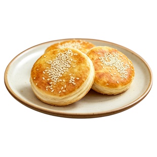 椒盐烧饼特产千层火烧传统手工独立包装早餐速食香酥烧饼火烧夹肉
