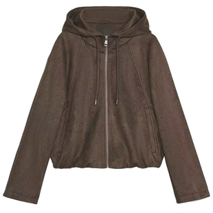 ZARLuvip查罗秋季新款绒面质感外套女装飞行员夹克女上衣6318240