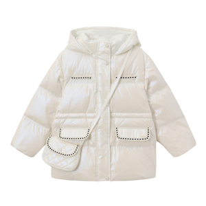 POLOWALK冬季女童羽绒服中长