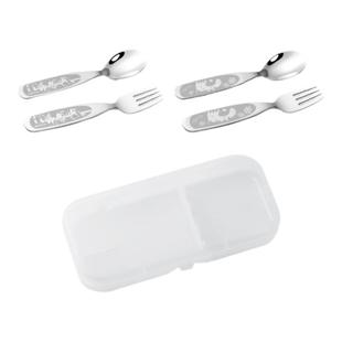 304不锈钢儿童勺叉餐具套装 小孩餐叉餐勺明星周边物料商用定制