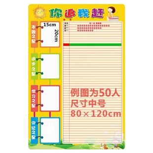 你追我赶评比栏墙贴小学生班级文化布置教室装饰幼儿园小组积分榜