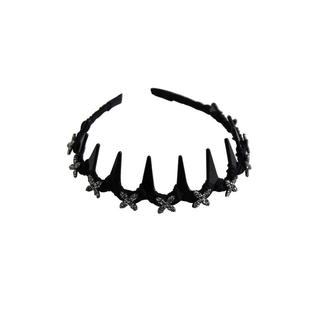 轻奢赫本风~法式高级感满钻波浪发箍满天星头饰发卡女高颅顶头箍