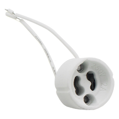 LED G4灯座线G4灯脚 G9插脚线MR16 GU10 G5.3 R7S陶瓷灯头插座灯