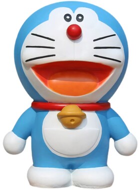 哆啦A梦机器猫玻璃钢庭院雕塑
