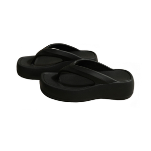 【WM】沙滩凉拖鞋 踩屎感夏季外穿时尚百搭厚底舒适人字拖鞋女