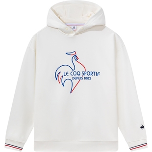 乐卡克男女款复古运动舒适透气休闲时尚连帽红色卫衣情侣款新年