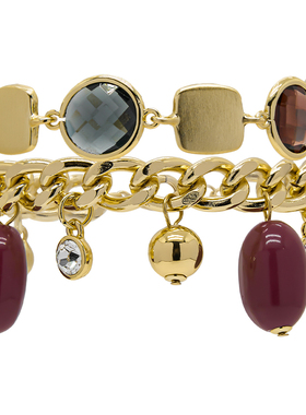 LAMUANA红果流苏手链新年圣诞氛围感手串叠戴小众设计复古手环