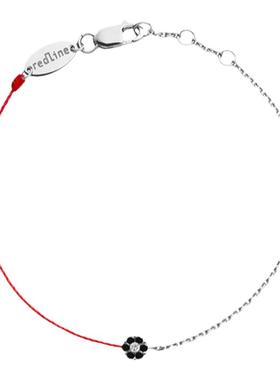 红绳女士钻石半绳半链手链