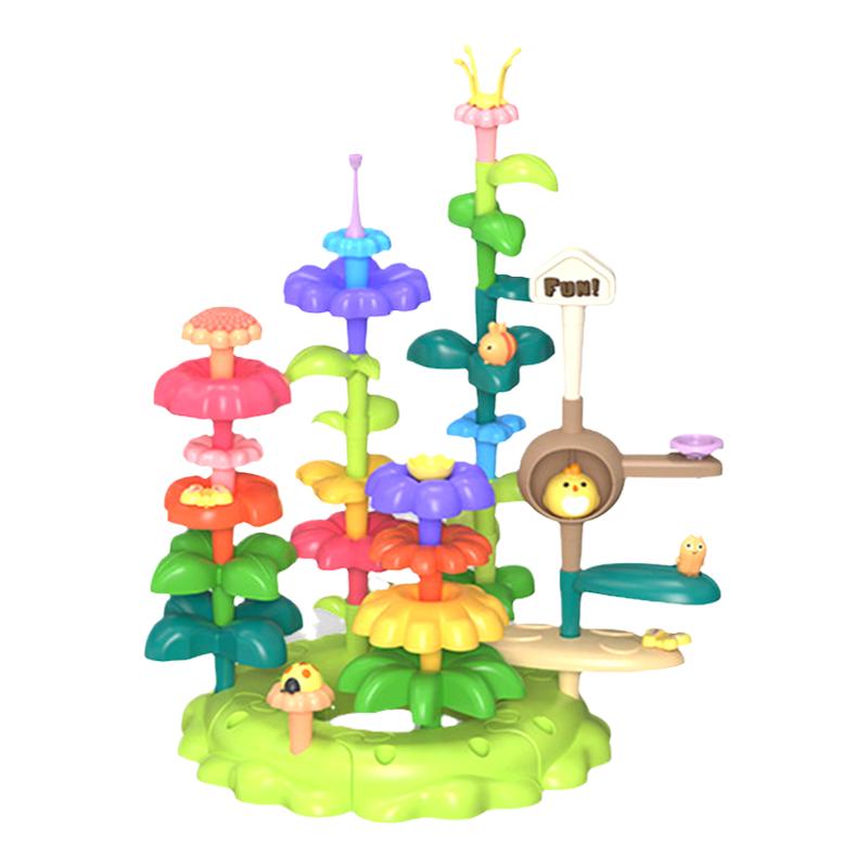 儿童积木花丛拼插益智玩具