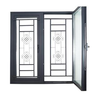 儿童窗户防护栏家用自装免打孔隐形内外开防盗阳台防护安全防护栏