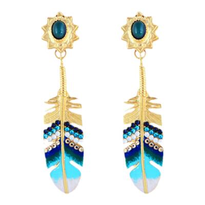 轻奢风羽毛高级感耳钉