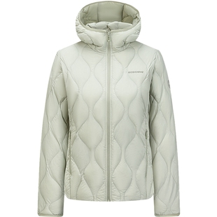 波司登官方奥莱秋女保暖短款舒适轻暖鹅绒连帽时尚休闲轻薄羽绒服