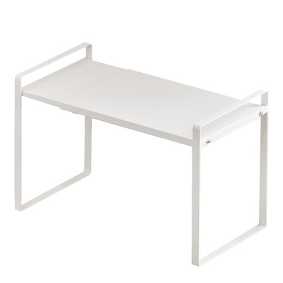 可伸缩橱柜分层置物碗碟锅具收纳