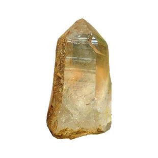天然哈修比黄金喜马拉雅山水晶六棱柱摆件亮皮横纹原石矿石26
