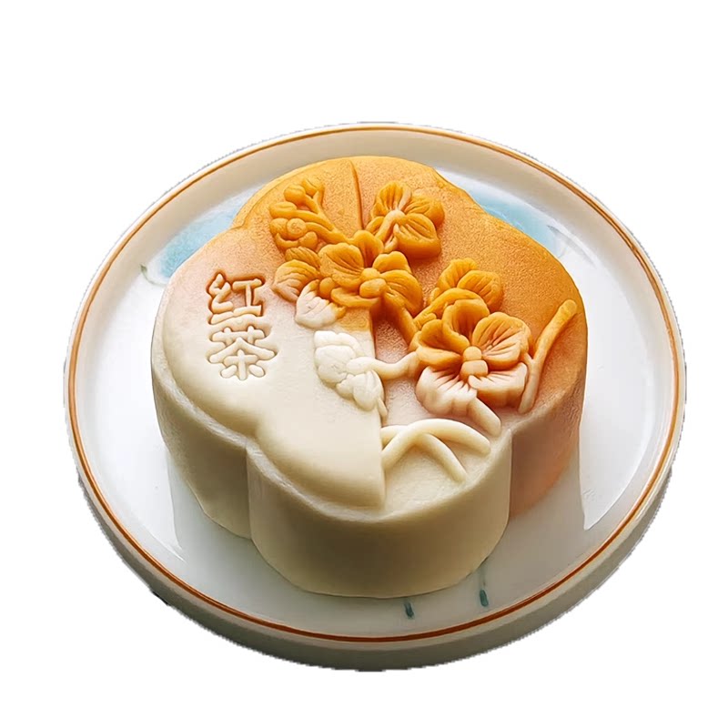 清真月饼茶味冰皮礼盒装中秋送礼