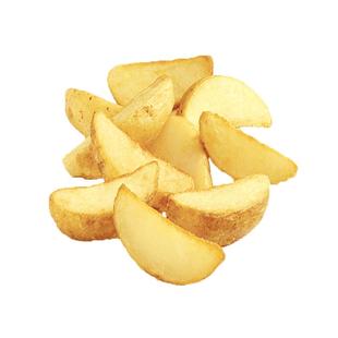 雪川麦肯原味薯角商用冷冻免邮油炸半成品西餐带皮厚切脆薯条4斤