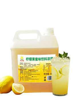 蜜雪果密糖浆冰鲜柠檬水果汁饮料