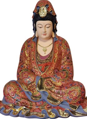 自在风禅意寺庙居家客厅观音佛像