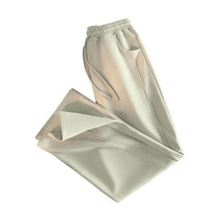 真维斯阔腿裤女2026新款春秋今年流行加绒宽松慵懒直筒运动休闲裤