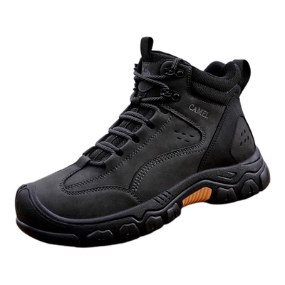 骆驼运动鞋男2025秋冬新款工装鞋耐磨防滑防水高帮登山鞋徒步男鞋