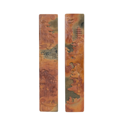 善琏湖笔修水石镇纸镇尺手工雕刻