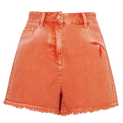 KD纯棉牛仔小A短裤毛须边时尚