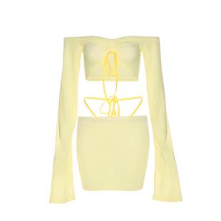 夏茉微澜2025新款泳衣女分体长袖显瘦性感遮肚比基尼泡温泉泳装女