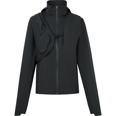 【38开门红】HYEIN SEO秋冬女士分层式挖剪软壳面料连帽夹克