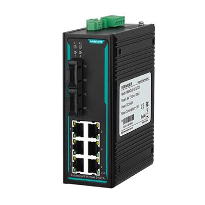议价迈威MIEN2208-2F(M/S)工业级2光6电口百兆卡导轨工业交换机MA