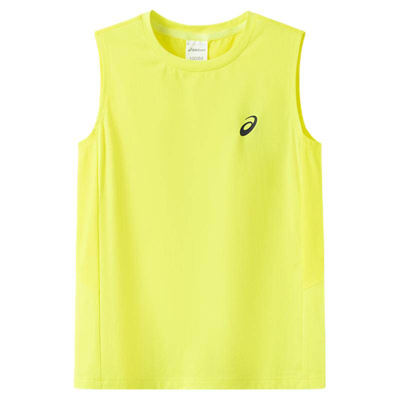 ASICS亚瑟士童装儿童速干衣男女童25年夏款运动背心健身服跑步T恤
