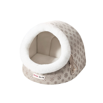 【petstar_古韵半暖阁】猫窝冬季加厚保暖半封闭式猫屋猫咪蒙古包