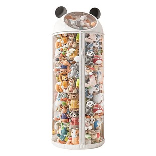 Babyview娃娃收纳桶透明拉链款收纳筒大容量毛绒玩具公仔收纳神器