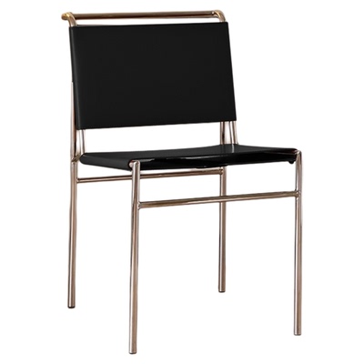 艾琳意式极简马鞍皮餐椅